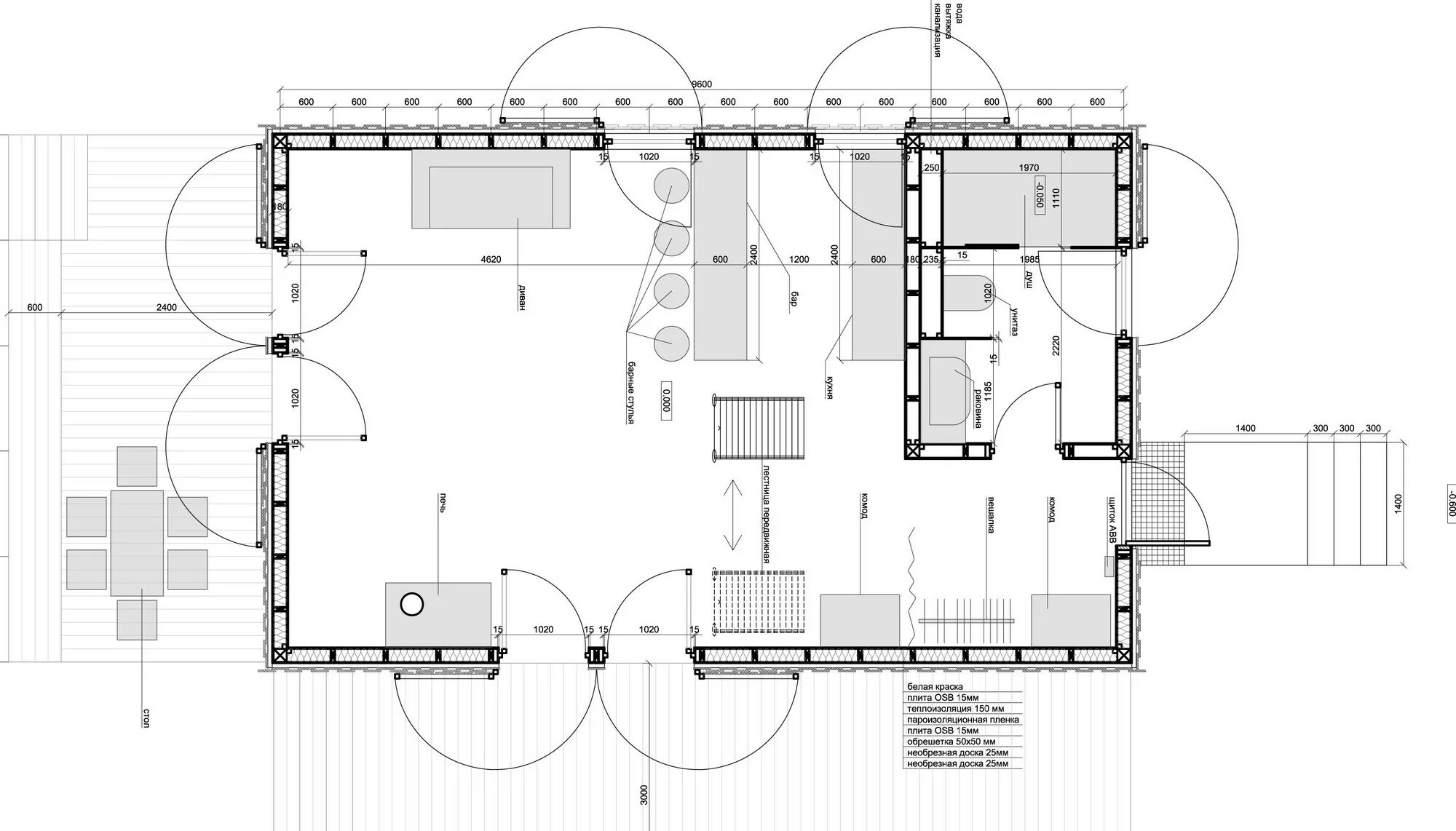RAUM-M.110 - Барнхаус 110 кв м купить под ключ в Москве IDEA DOM
