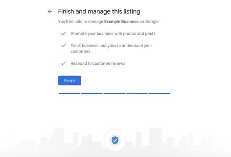 Finish this Google My Business listing page.