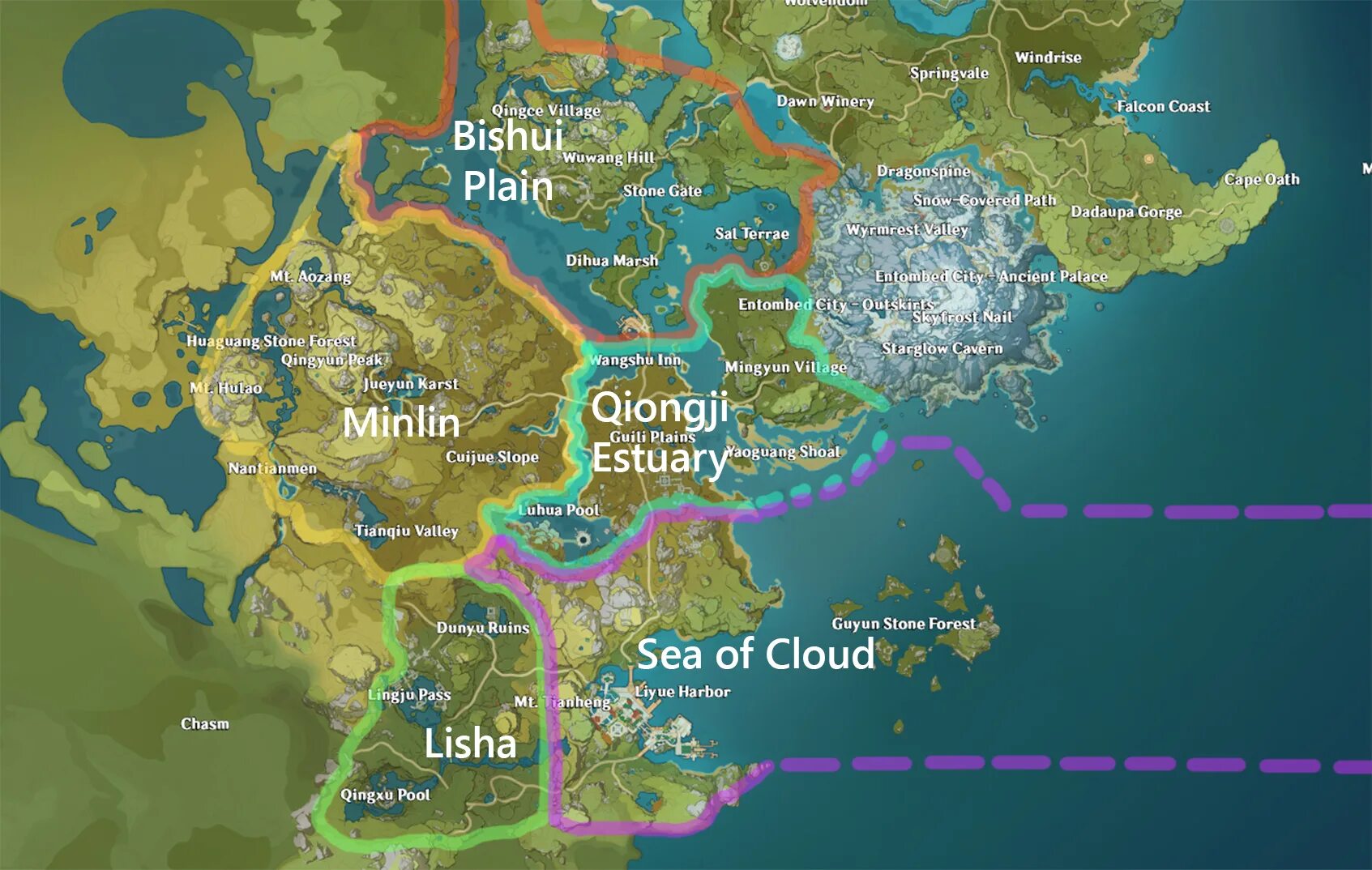 Полная карта Genshin Impact. Карта Геншин Импакт русская версия. Карта территорий Геншин Импакт.