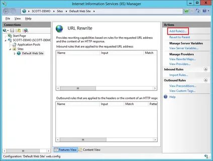 Server variables