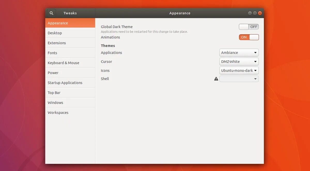 Меню application Ubuntu. Ubuntu 20.04 шрифт по умолчанию. Gnome-tweaks icon. Кодеки в убунту по умолчанию таблица.