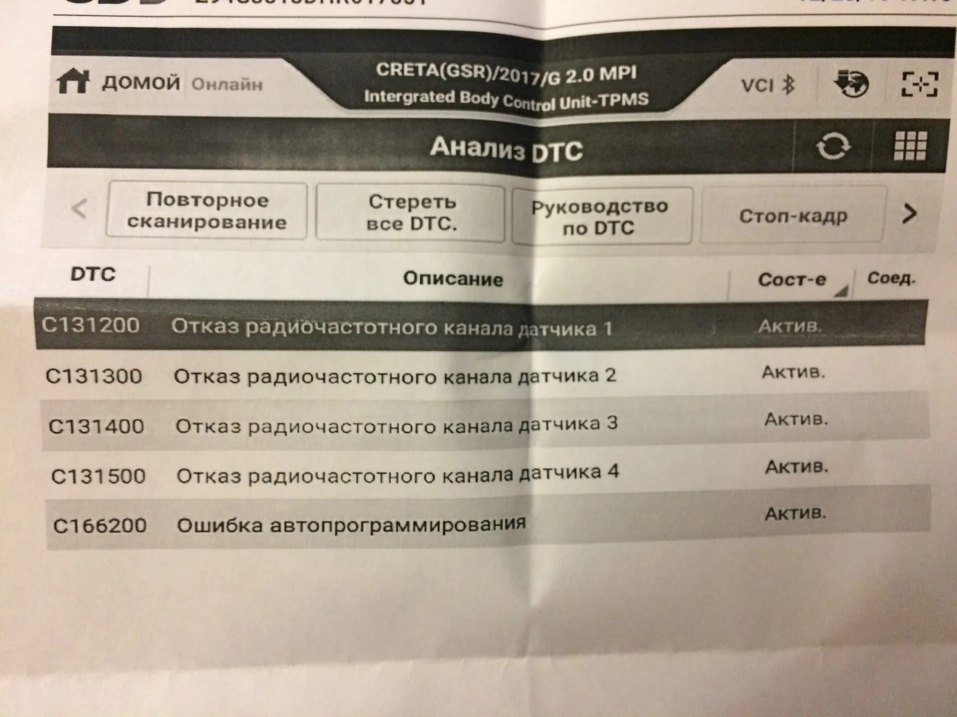 Крета ошибки. Коды ошибок на хендай крета. tmps ошибка хендай крета.