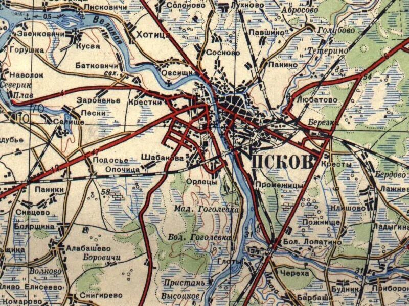 карта псков поземского