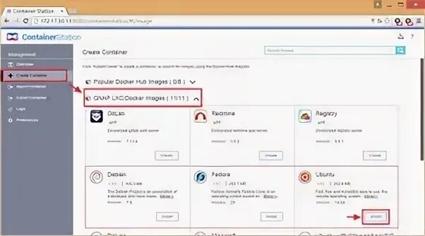 Create container error. Create container error