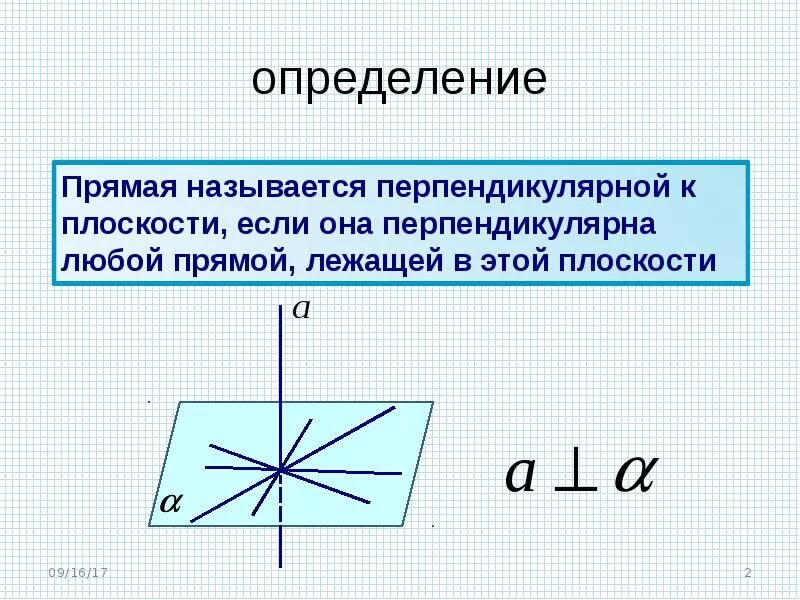 Две пересекающиеся прямые называют перпендикулярными. 6. Признак перпендикулярности прямой и плоскости. Теорема признак перпендикулярности прямой и плоскости. Теорема о перпендикулярности прямой и плоскости. Перпендикулярность прямой и плоскости признаки и свойства.