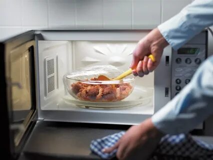 Разогрев мяса в микроволновке