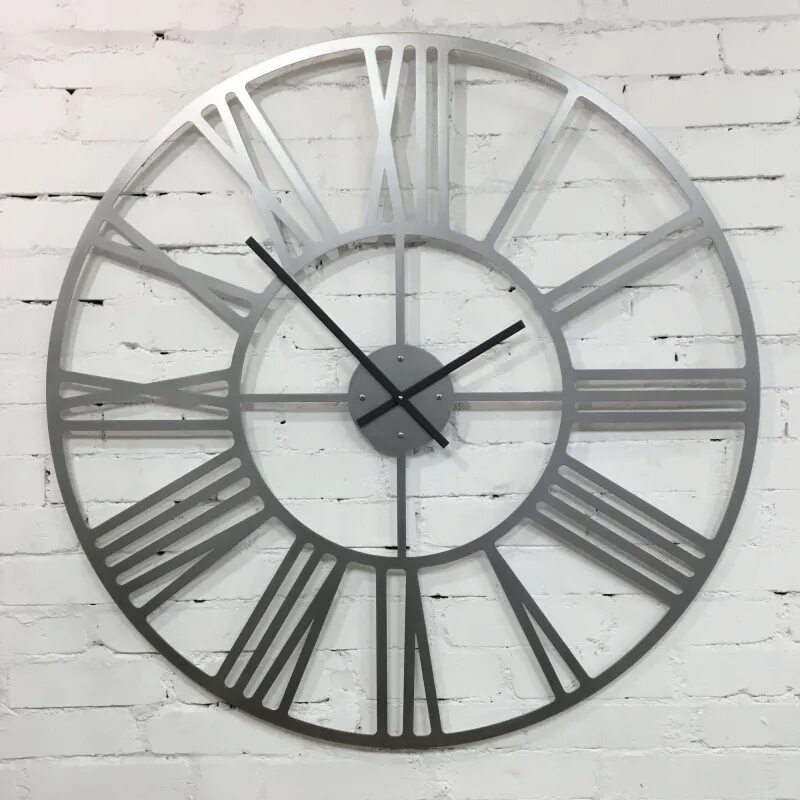 настенные часы mevoclock рим. часы лофт 80 см. часы лофт металл римские 40см. часы диаметр 1 метр. Hz1003320 часы настенные металлические черные d70см.