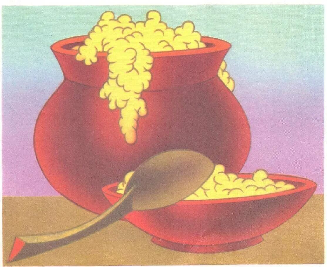 Горшок каши. Горшочек маленький кашка. Каша картинка для детей. Каша. Пшенная каша каша вектор.