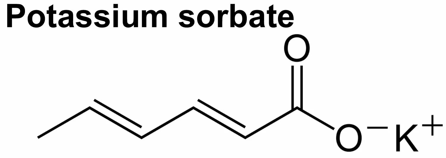 Сорбат калия формула структурная. Potassium Sorbate формула. Сорбиновая кислота структурная формула. Сорбат калия формула. Пропионат калия реакции