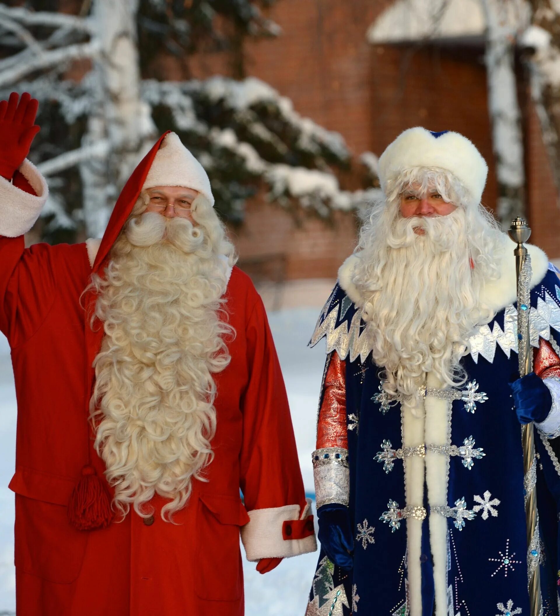 Финляндский дед Мороз йоулупукки. Встреча йоулупукки и Деда Мороза 2001.