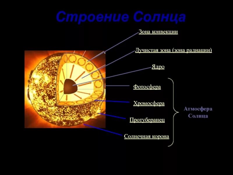 Строение солнца