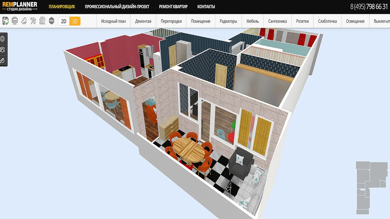 3d Floor plans on the basic of 2d blue print. :: Behance
