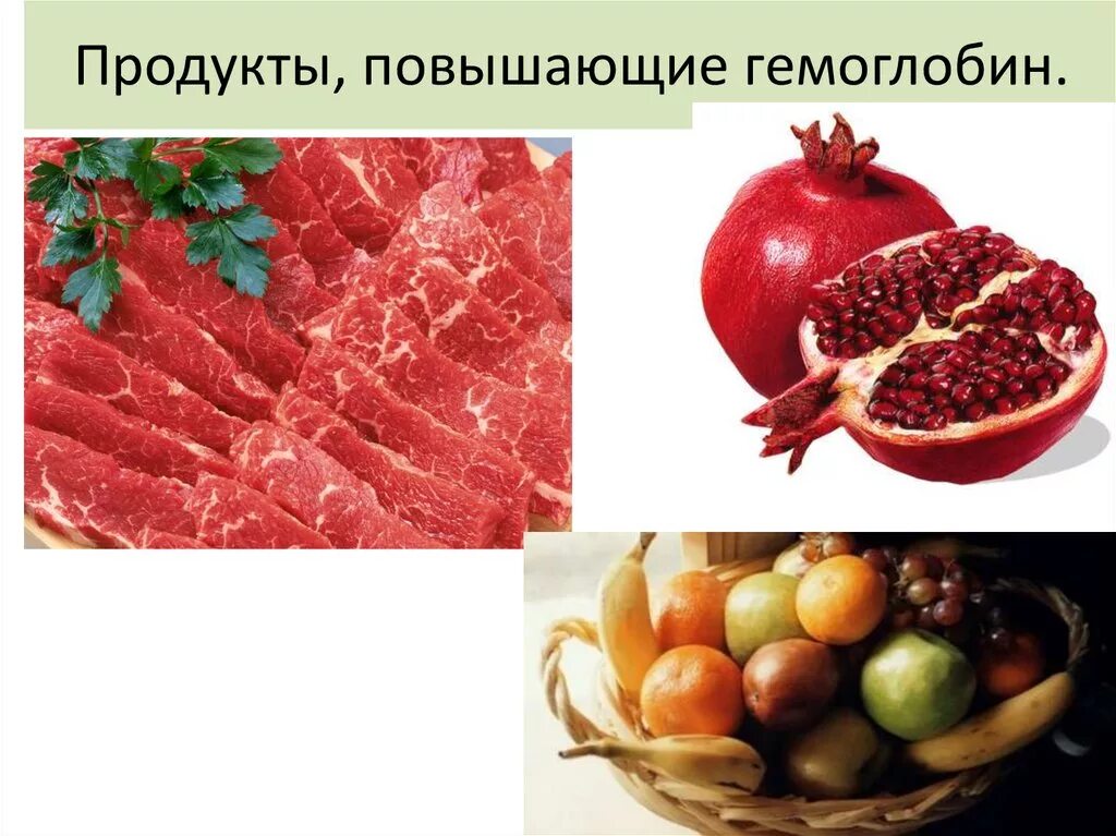 Продукты которые повышают гемоглобин