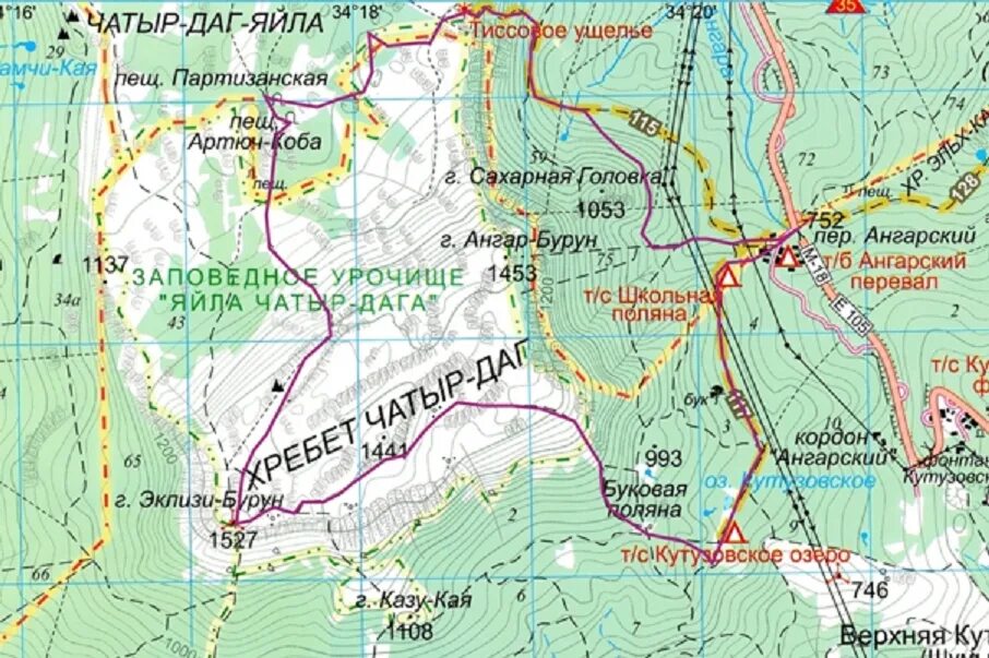 ангарский перевал на карте. демерджи долина привидений маршрут. гора чатыр даг в крыму на карте. чатыр даг маршрут. долина привидений крым пешие маршруты.