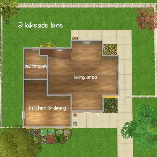 Чертежи домов в симс 3 Sims 4 Homes Lissette Dwelling 30 x 20 Family Home (3 bed 2... Sims 4 house pl