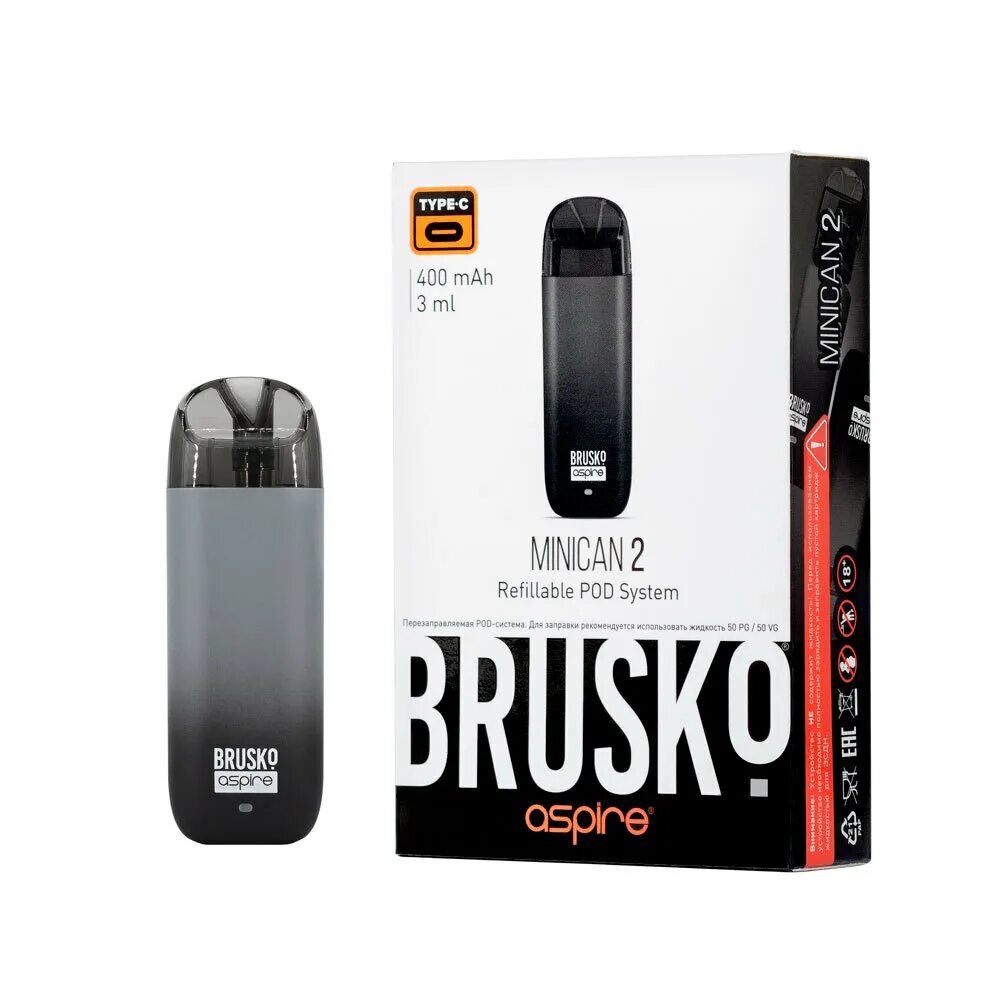 Brusko Minican Plus, 850 mAh, Белый - купить в интернет-магазине OZON с быстрой 
