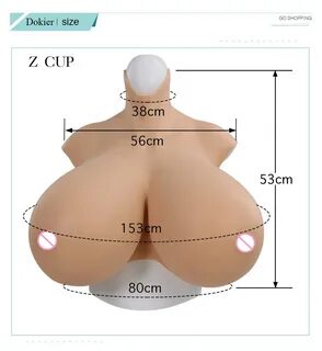 OETN Silicone Breast Forms Fake Tits Boobs False Breasts Z Cup Cosplay Tran...