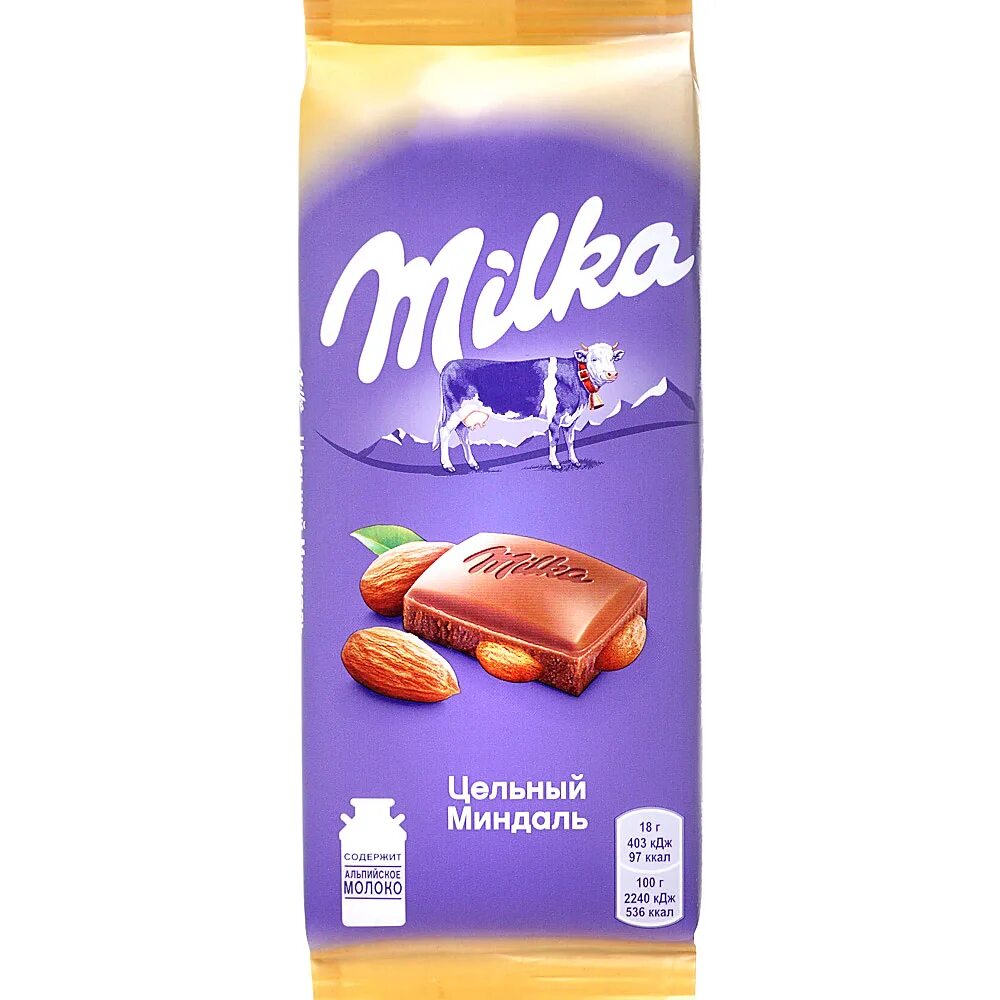 Шоколад молочный Milka 90 гр. Шоколад Милка молочный 85/90гр. Милка цельный миндаль 85гр. Милка 90гр. Мол. С цельный миндаль 1/20. Милка вики