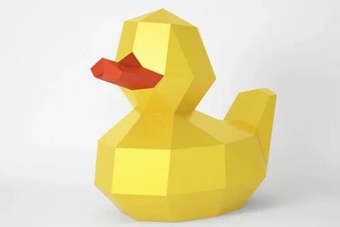 Duck Paper Craft PDF Template - LACRAFTA