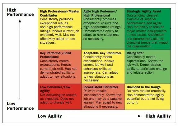 Low performance. Agility примеры. Модель потенциала Learning Agility. Change Agility. Digital Agility тест пример.