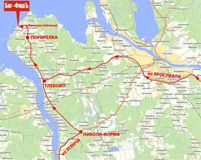 Где находится город рыбинск карта