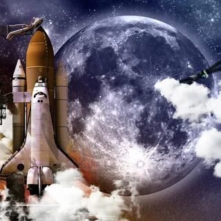 Космос ракета день космонавтики