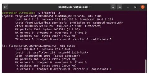 Ifconfig address