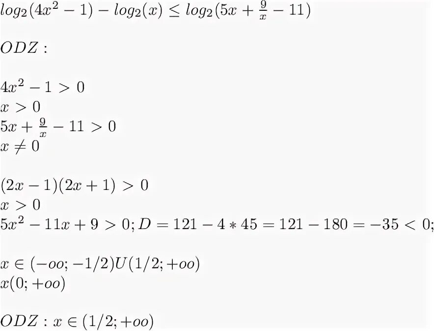 Log4x=2. Log4(x-2)<2. 2^Log2(5x-3)= 4.. Log1|2(x2-8x)=2.