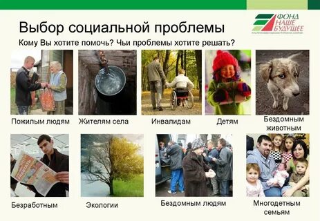 Волнующие социальные проблемы