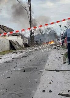 Попадание ракеты украины
