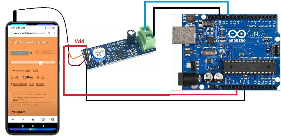 Tone Generator Arduino. Генератор на ардуино.