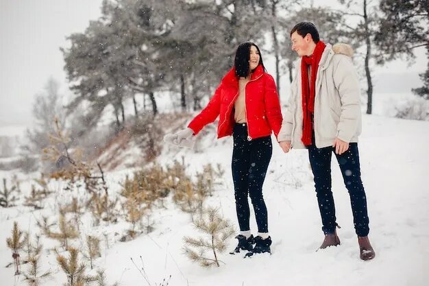 Walking in winter