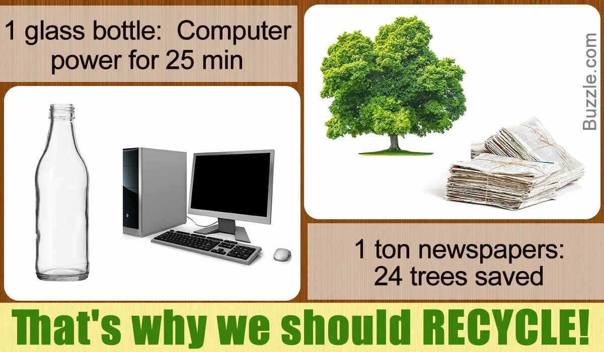 We should recycle. Why should we recycle. Why we recycle. You should ought recycle Glass we help the environment this way.