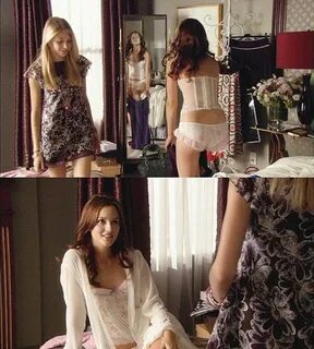 Trying on lingerie