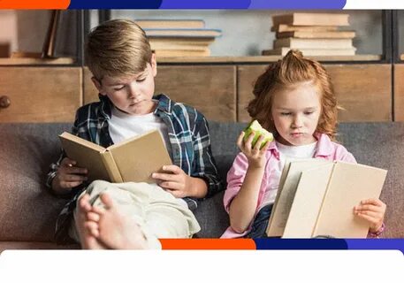 The children reading books now