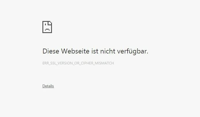 Ошибка не поддерживается протокол. Err_ssl_version_or_cipher_mismatch. ssl_version_or_cipher_mismatch , -113. ошибка 113 (net::err_ssl_version_or_cipher_mismatch): неизвестная ошибка..