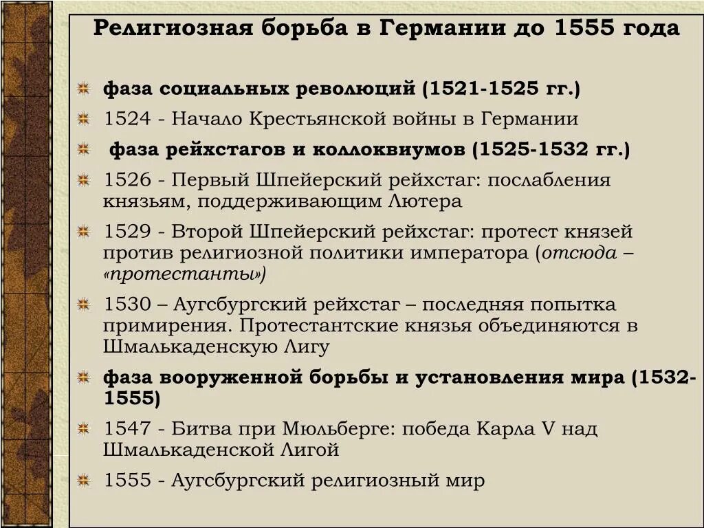 Религиозный мир в аугсбурге предусматривал. Религиозные войны в Германии. Таблица религиозные войны в Германии. Причины религиозной войны в Германии. Религиозные войны в Европе таблица.