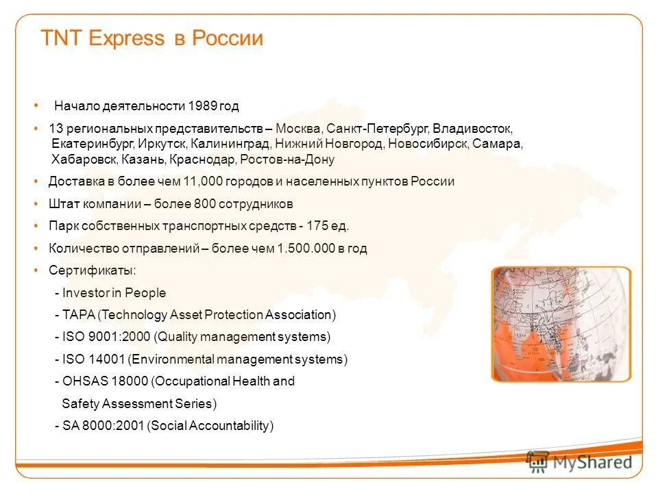 Начало активности. ТНТ экспресс почта. TNT Express кратко о компании. Директора TNT Express. ИТ директор TNT Express.