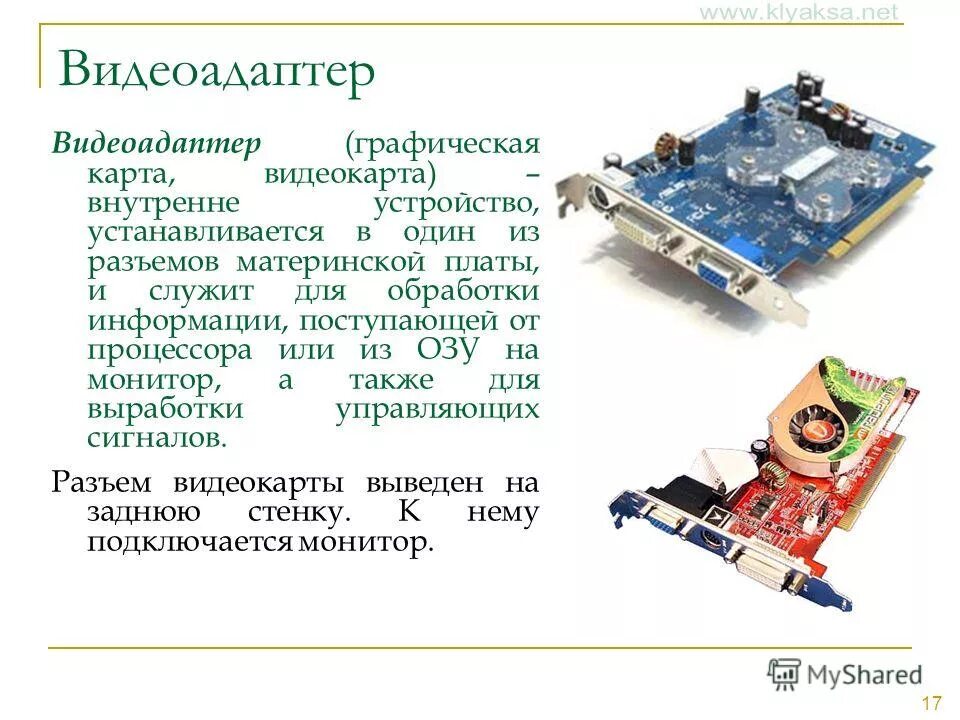 4 3 в устройстве установлен. Видеоадаптер. Графический видеоадаптер. Графическая карта компьютера. Видеокарта служит для.