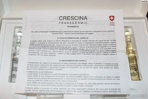 Ампулы crescina отзывы