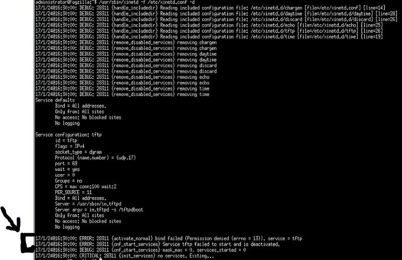 Xinetd. TFTP В консоли. TFTP Linux. #/Etc/init.d/xinetd restart. Ошибка сокет сервера