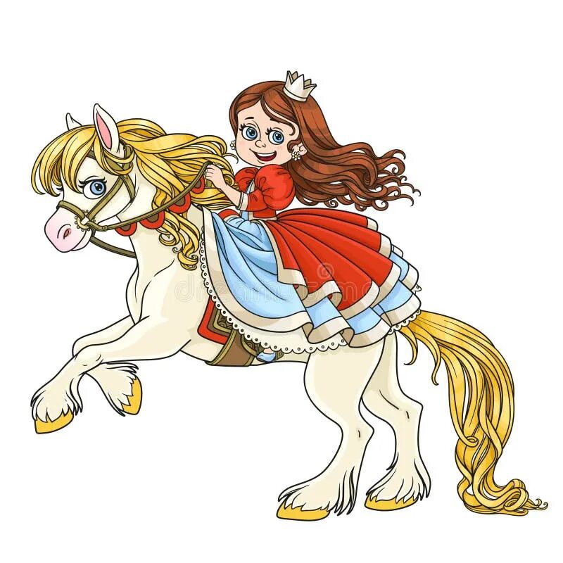 Принцесса едет. Маленькая принцесса на лошади. Маленькая принцесса верхом на лошади. Рисунок для девочек коняжка.
