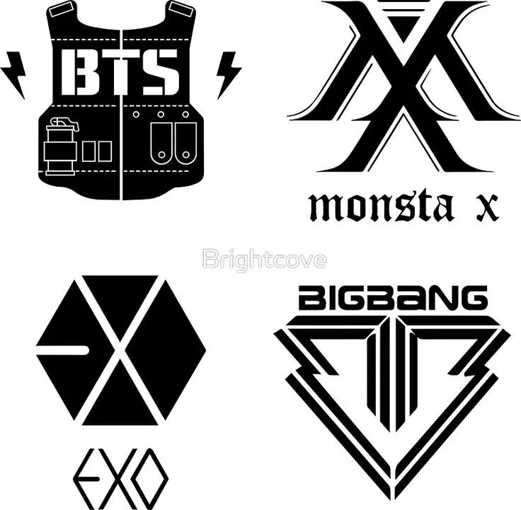 Офф карты купить. BTS логотип группы. Логотипы k-Pop групп. Кпоп логотип. Логотипы Кей поп групп.