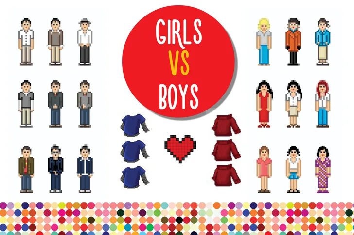 Большие девочки разница. Мальчики vs девочки. Мальчики против девочек. Мальчики против девочек картинка. Мальчики против девочек игра.