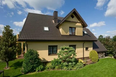 Какие цвета сочетаются с коричневой крышей
