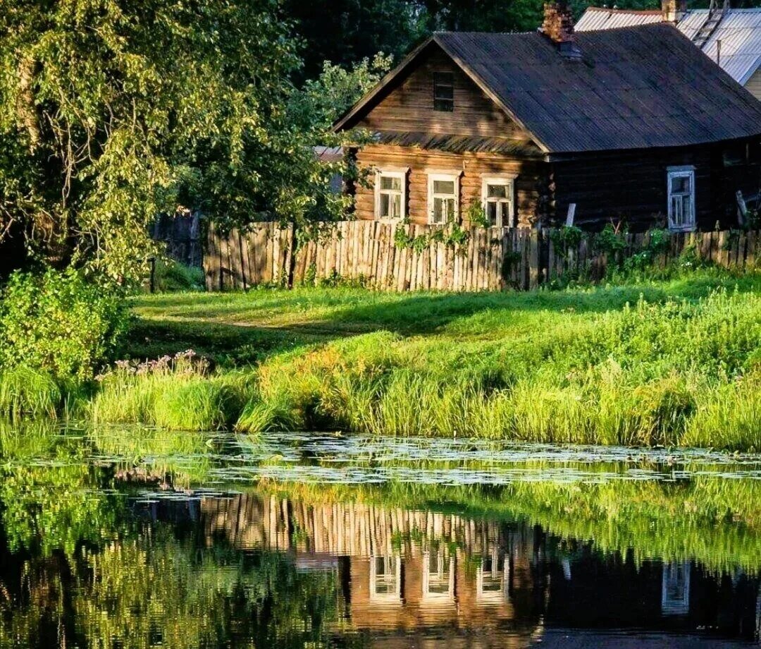 Деревня расположена на берегу реки. Сериал дом у реки (river cottage). акатово парк. деревня деревенька тверская область. деревенский домик.