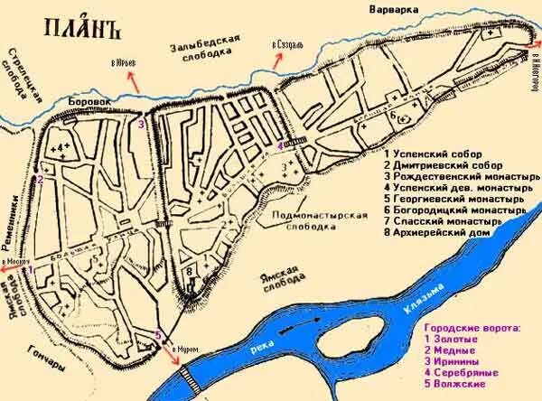 Vladimir old map