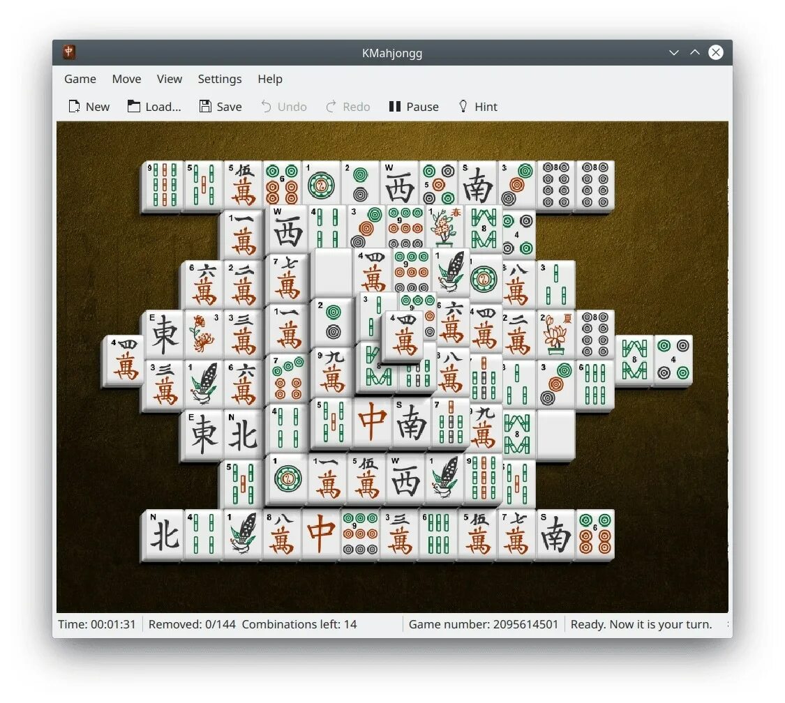 Маджонг линукс. Mahjong Linux. Игра убрать карты