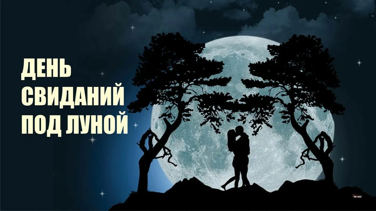 23 апреля луна. Свидание под луной. День свиданий под луной 23 апреля. День свиданий под луной открытки. День свиданий под луной в календаре.