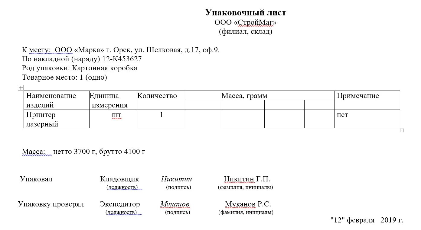 Упаковочный лист(форма 1003002 5). Packing list упаковочный лист образец. Упаковочный лист образец бланк заполнения. Упаковочный лист образец для таможни заполнение. Примечание в акте